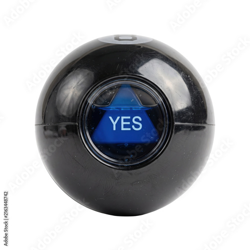 Quadro su tela Classic fortune telling toy with the word YES displayed inside