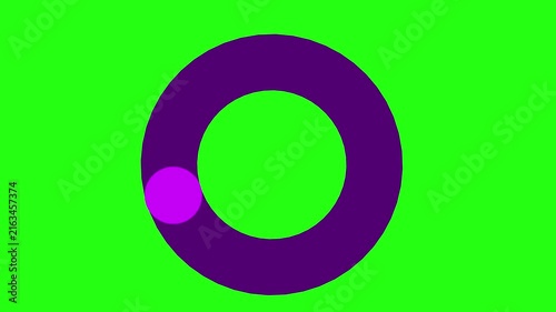 video motion purple circle loader with green screen and design simple and minimalistic.
