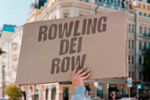Принти на полотні "Rowling DEI Row" Author's comments spark controversy about inclusion