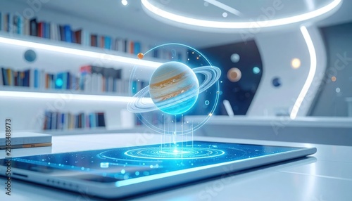 Futuristic Technology and Global Connection.