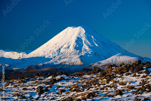 Mount Ngāuruhoe at dusk, Tongariro National Park, New Zealand