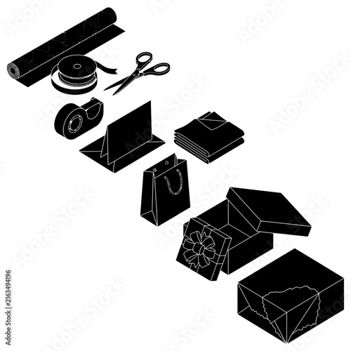Plakat Black electronic components and tools set for repair and DIY circuit building isolated on white