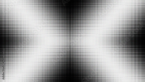 Obraz na plátně Abstract monochrome crosshatch halftone gradient background texture with dark vi