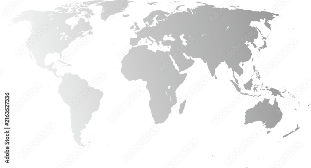 Fototapeta premium World map vector showing all countries in with borders. Perfect for infographics, data visualization, presentations, or educational use. World map, map, earth.