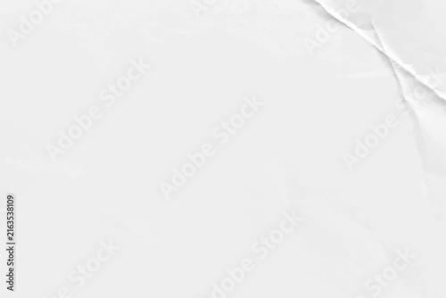 Naturally Crumpled Corner on Minimal White Paper Texture Background