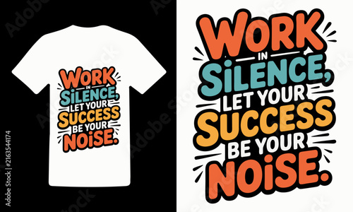 Inspirational quote typography t-shirt design vector illustration