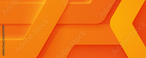 Modern Abstract Orange Background with Geometric Lines and Layers