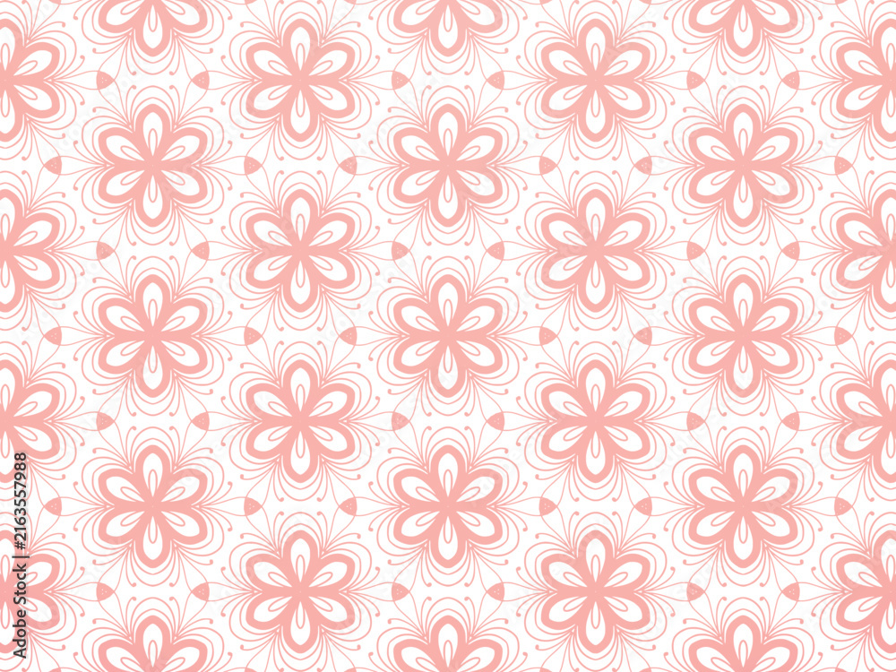 Fototapeta premium Abstract unique floral mandala pattern background