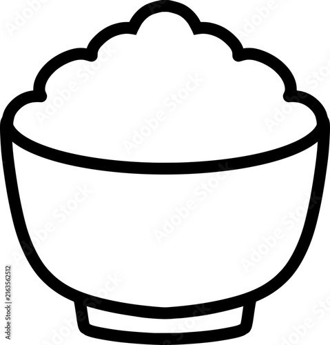 A bowl of steamed rice