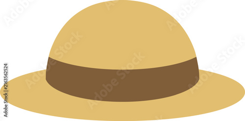 golden straw hat