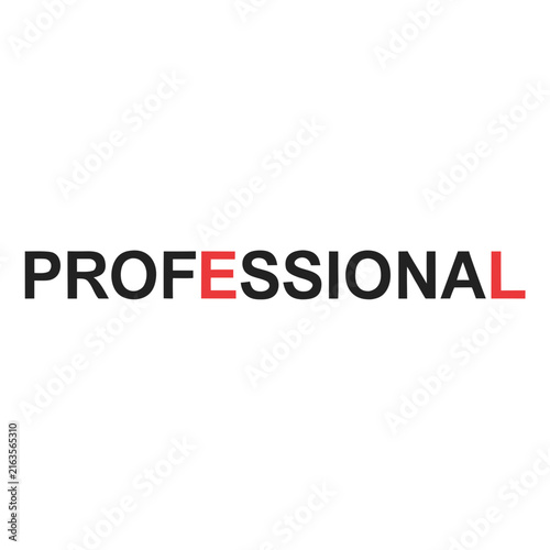 Modern Professional Typography Vector