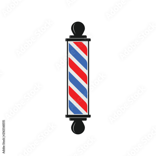 Barbershop pole icon vector