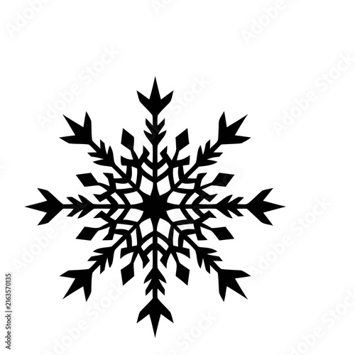 Black Decorative Snowflake Ornament