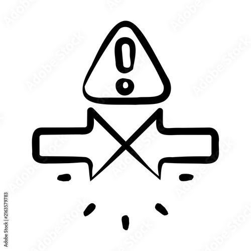 Photography Dispute Icon - Handdrawn