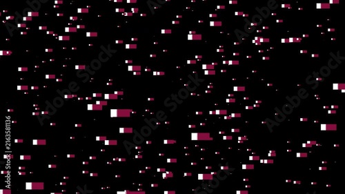 A shower of Qatar national flags, Alpha Channel