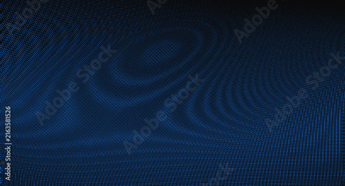 Abstract Dark Blue Background with Fine Textured Wave Patterns and Moiré Effect
