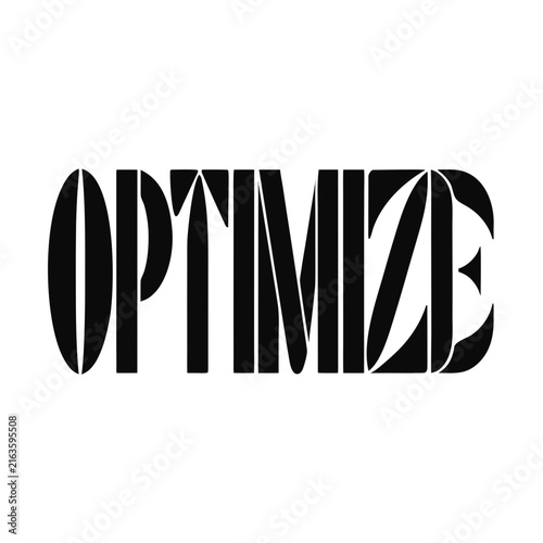 Modern Optimize Typography Vector