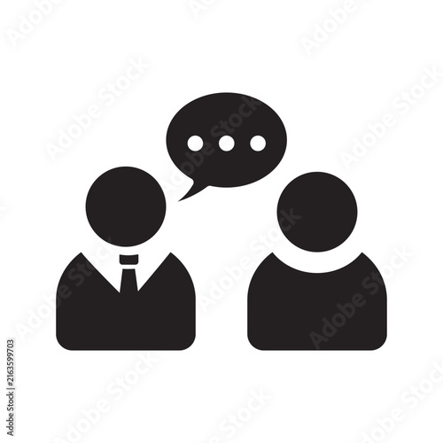 Vector Icon Mentoring, Business Coaching Symbol, Professional Consulting & Career Guidance