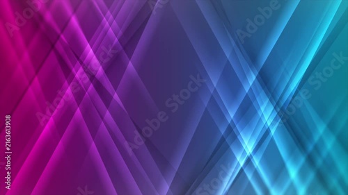 Neon blue and purple glowing glossy stripes abstract sport background. Hi-tech futuristic motion design. Seamless loop. Video animation Ultra HD 4K 3840x2160
