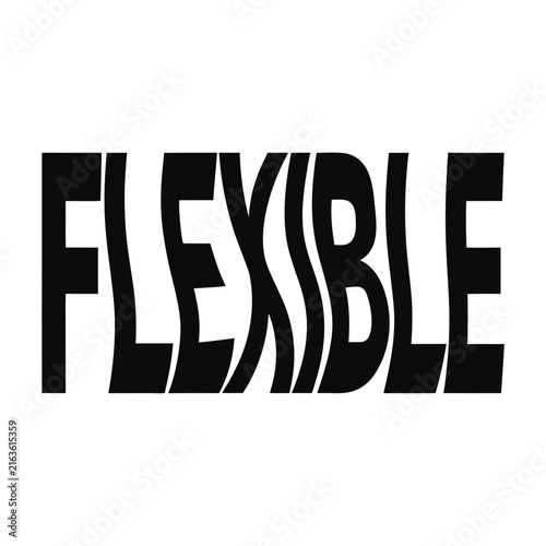 Modern Flexible Typography Vector