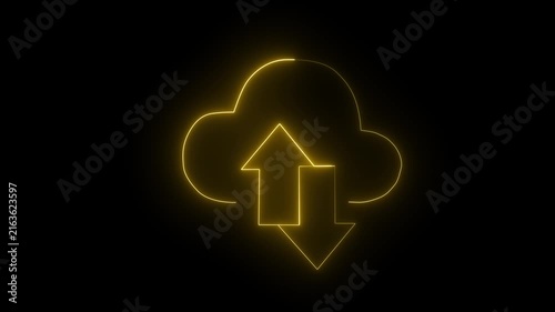 1109775432 Animated arrow bouncing slide to down, Animated arrow icon pointing down.4k animation with alpha channe