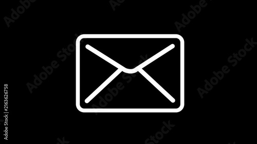 Email Message Envelope Icon Animation