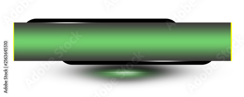 Modern Black and Green Gradient Lower Third Bar Template, Elegant Black Green Gradient Broadcast Lower Third Template