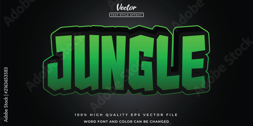 Jungle editable text effect