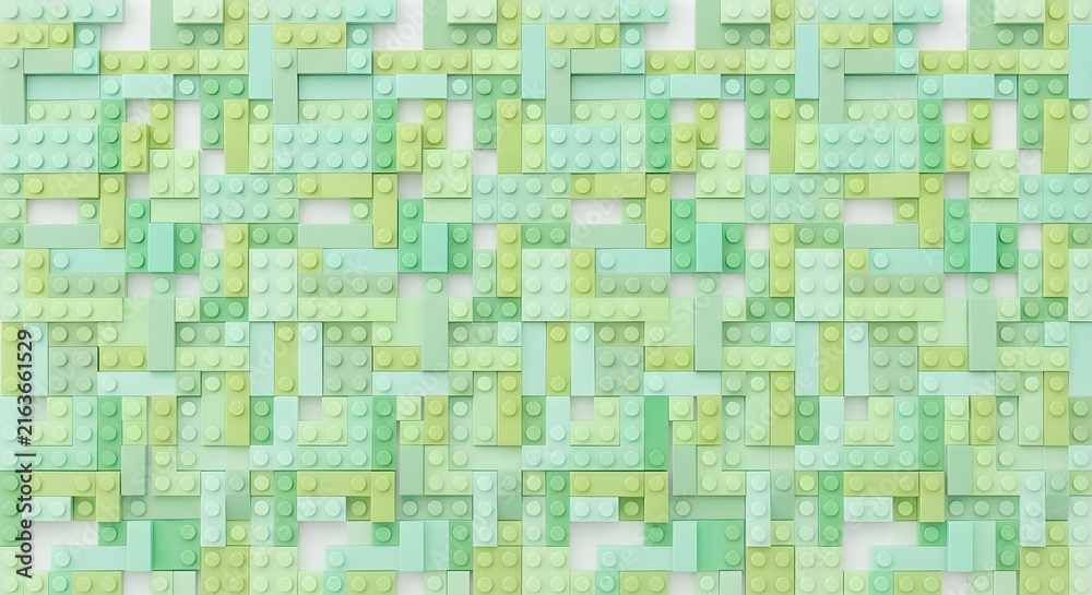 Seamless turquoise and white geometric mosaic tile pattern for modern interior design textures