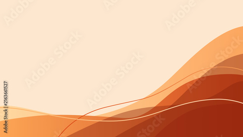 Autumn Abstract Business Background with Geometric Curves and Copy Space