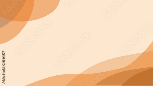 Autumn Abstract Business Background with Circular Accents and Curved Lines