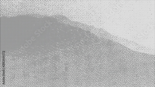 Abstract black and white halftone gradient pattern design