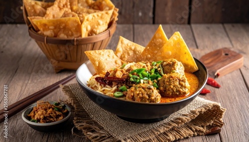 Spicy Indonesian noodle dish 