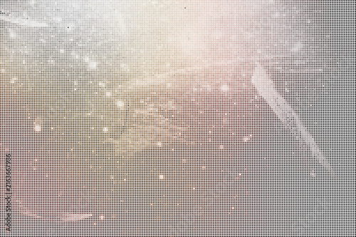 Modern halftone grid design with gradient light overlay