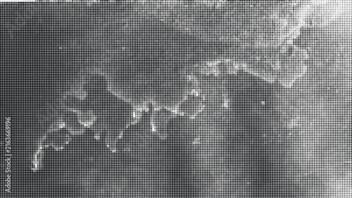 Geometric halftone dots texture for graphic backgrounds