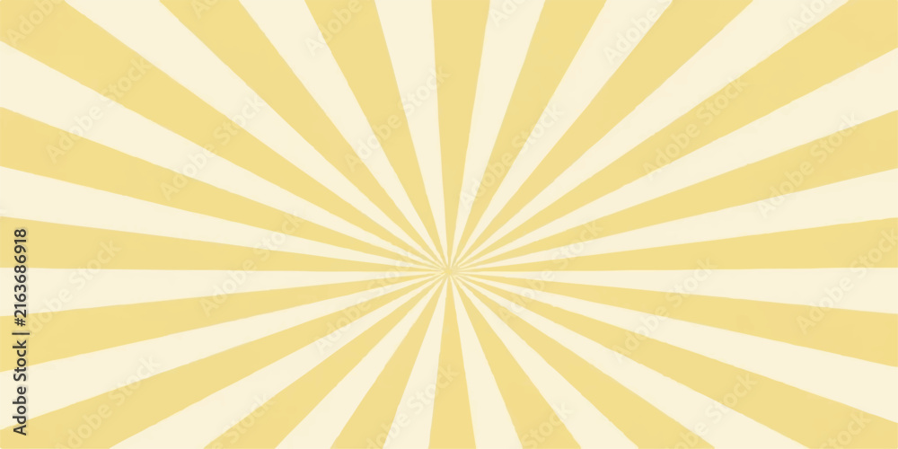 Obraz premium Grunge Retro Sunburst Background with Vintage Yellow and Orange Rays, Radial Stripes, Light Beams, and Textured Paper Pattern for Wallpaper Design