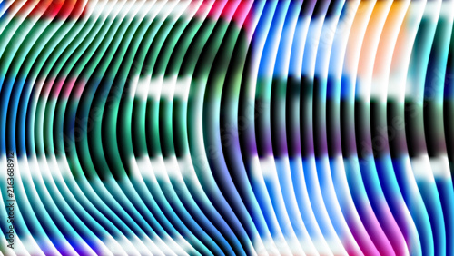 Abstract colorful wavy lines pattern design with vibrant gradient colors