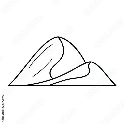 Sand dunes outline