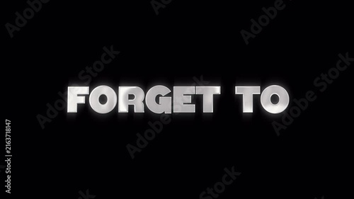 Animated Text Overlay Saying Don't Forget To Subscribe
