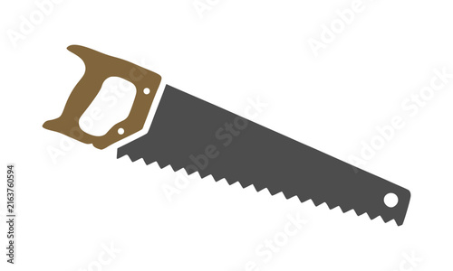 Tan Handle Carpentry Handsaw For Wood Cutting