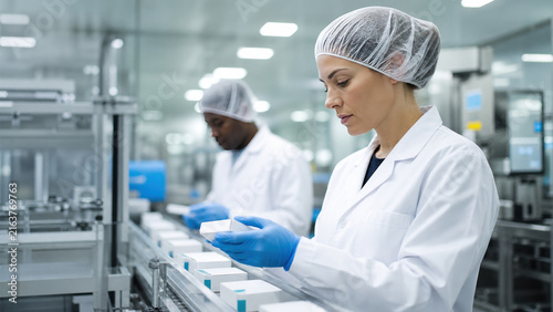 Packaging inspection in pharmaceutical factory