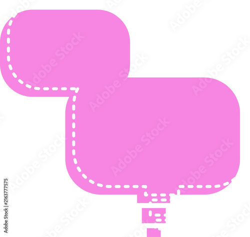 stacked speech bubbles with dotted lines