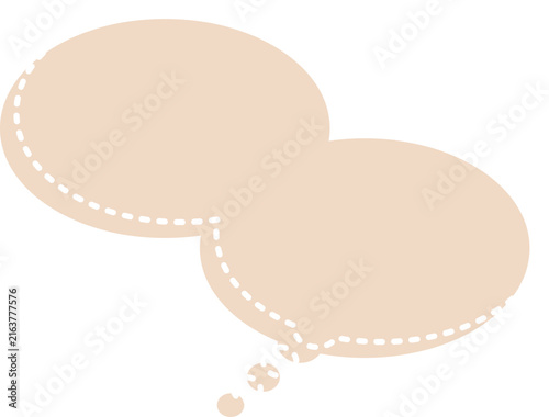 stacked speech bubbles with dotted lines
