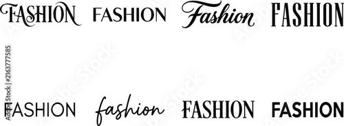 Elegant fashion typography styles