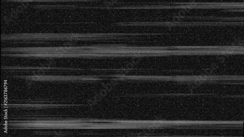 Vhs analog television static noise glitch distortion retro crt screen signal interference