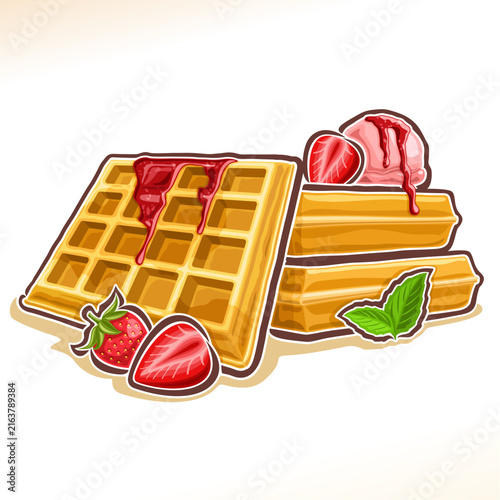 Vector logo for Belgian Waffle