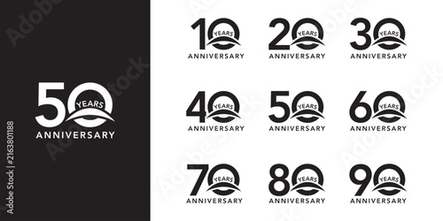 anniversary logo style vector design with special concept ikon can be use for celebration day