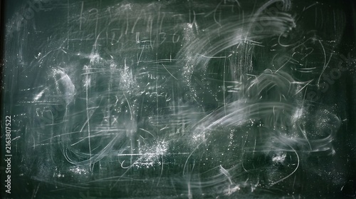 Chalkboard in a classroom