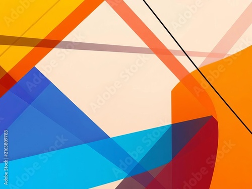 Abstract shapes and lines forming a dynamic composition, movement, ||abstract shape