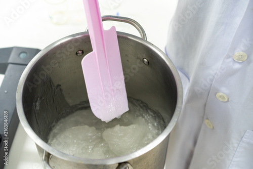 Mix the dough in a stainless steel tank.
